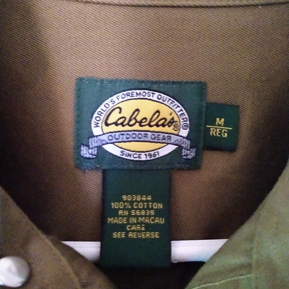😀 CABELA'S MEN'S SHIRT M-REG PREOWNED OUTDOOR GEAR - Picture 2 of 7